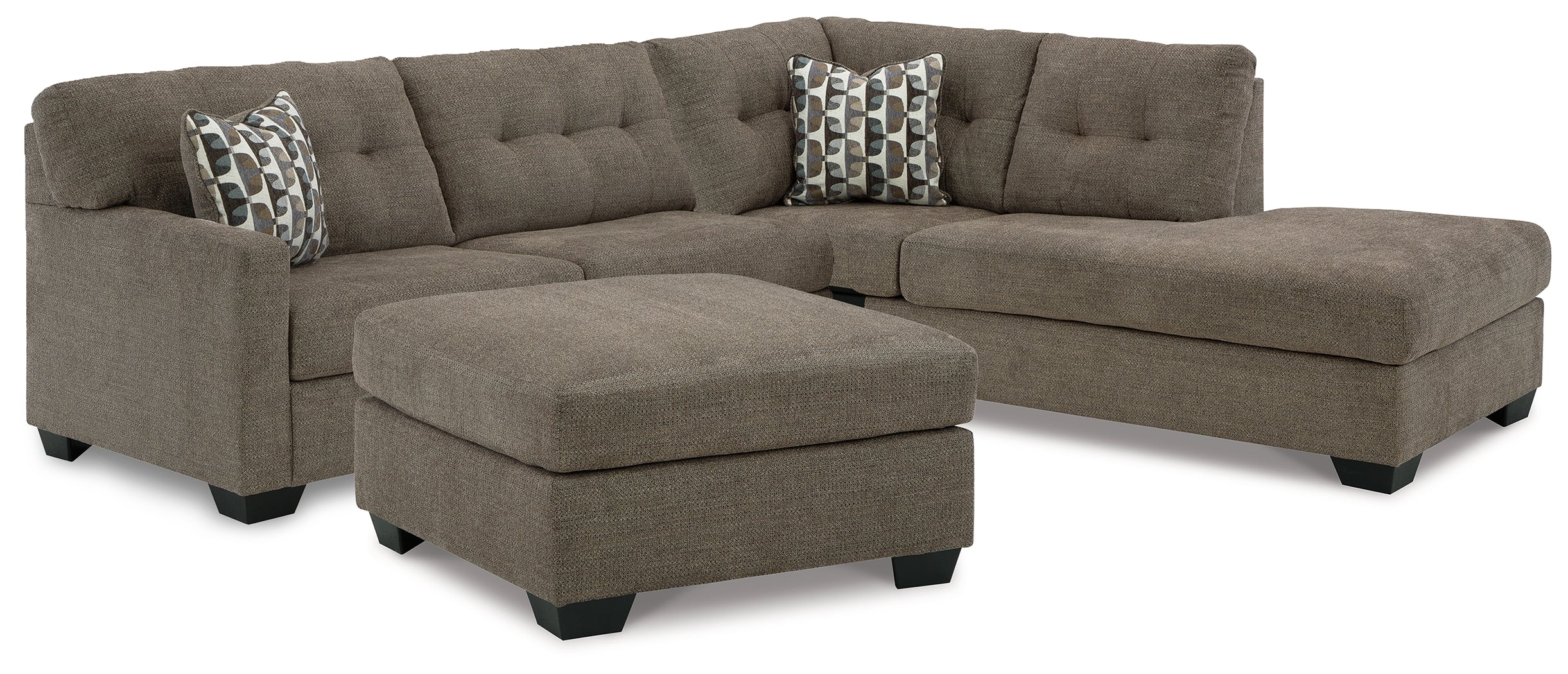 Diamond Furniture - Ashley Furniture - Mahoney 2-Piece Sleeper Sectional and Ottoman - 2-Piece Sleeper Sectional and Ottoman - 31005U4