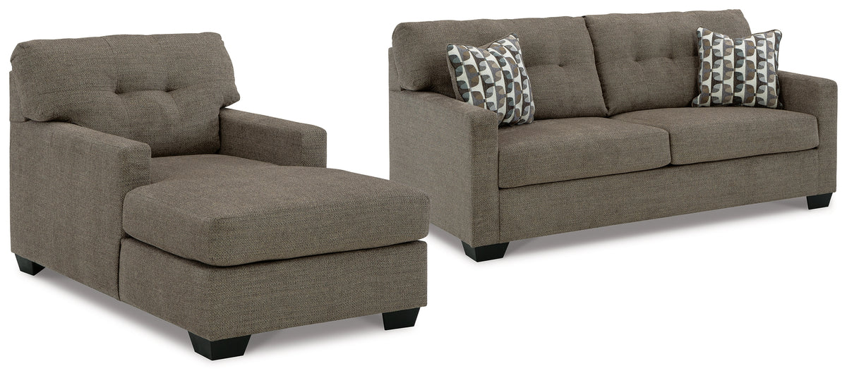 Diamond Furniture - Ashley Furniture - Mahoney Sofa and Chaise - Sofa and Chaise - 31005U2
