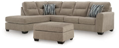 Diamond Furniture - Ashley Furniture - Olten 2-Piece Sectional with Chaise and Ottoman - 2-Piece Sectional with Chaise and Ottoman - 31304U2