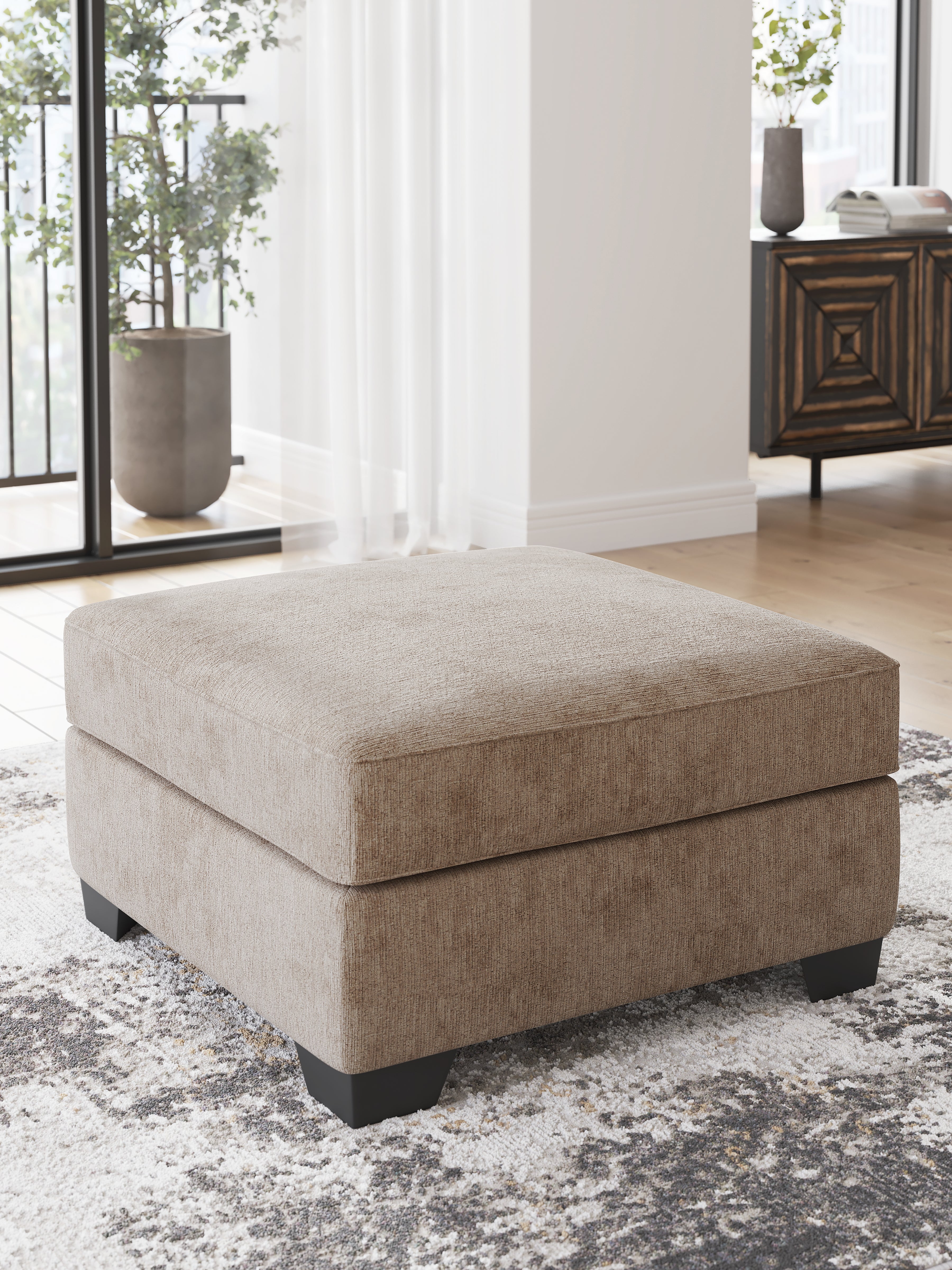 Diamond Furniture - Ashley Furniture - Olten Living Room - Oversized Accent Ottoman / Mocha - 3130408