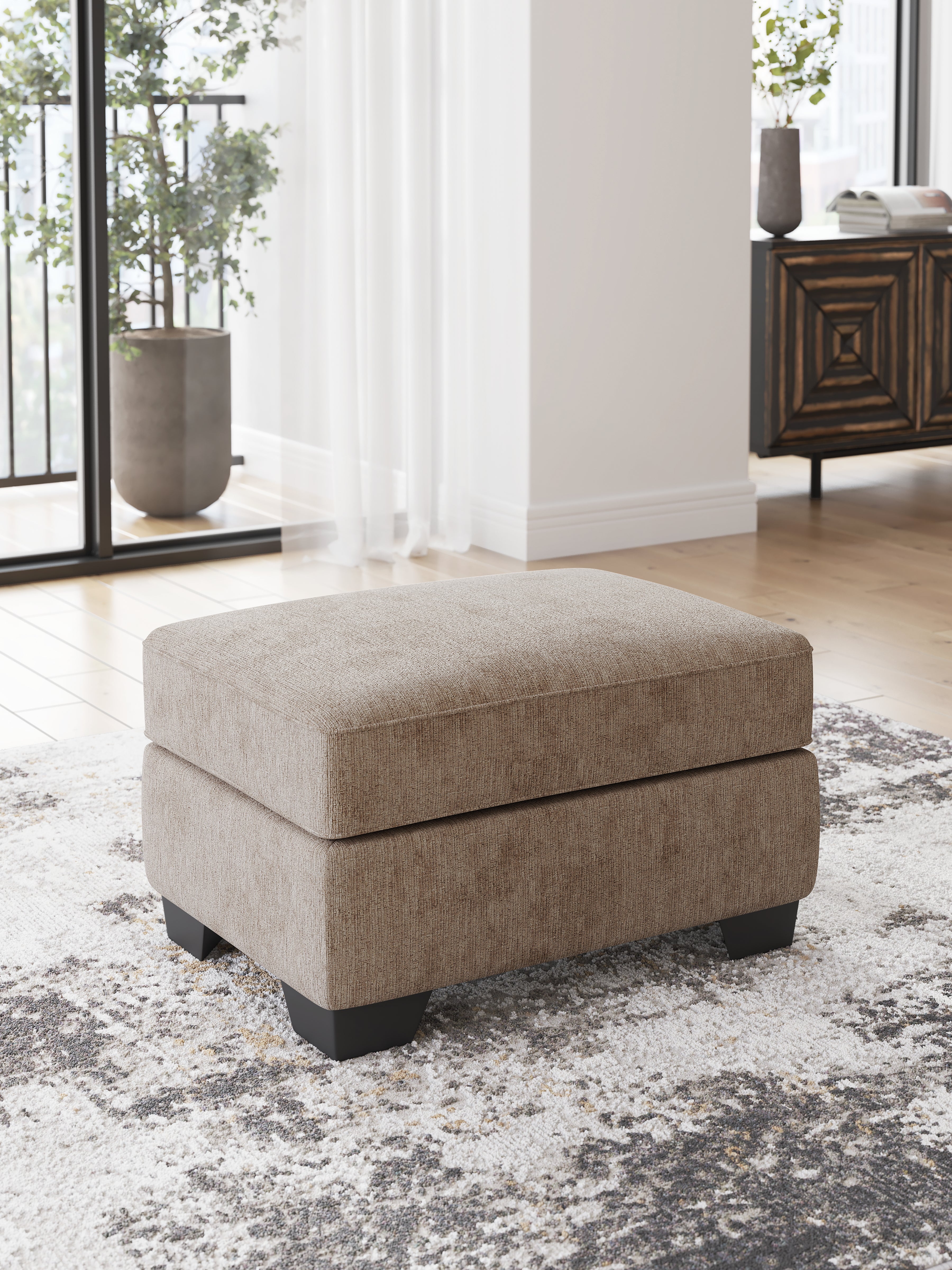 Diamond Furniture - Ashley Furniture - Olten Living Room - Ottoman / Mocha - 3130414