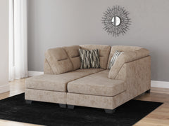 Diamond Furniture - Ashley Furniture - Olten Sectional - RAF 2-Piece Super Chaise / Graphite - 31305S3
