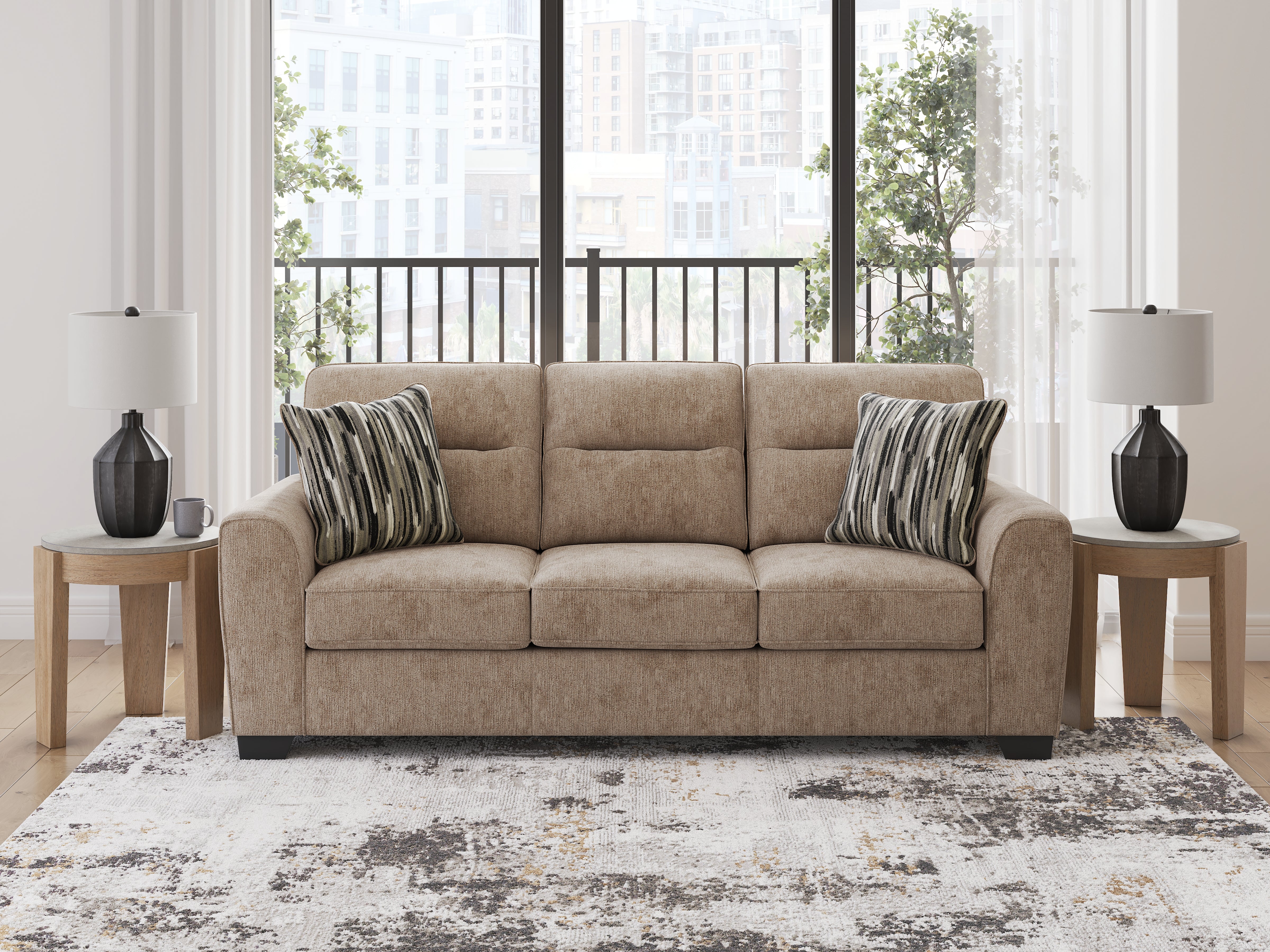 Diamond Furniture - Ashley Furniture - Olten Living Room - Sofa / Mocha - 3130438