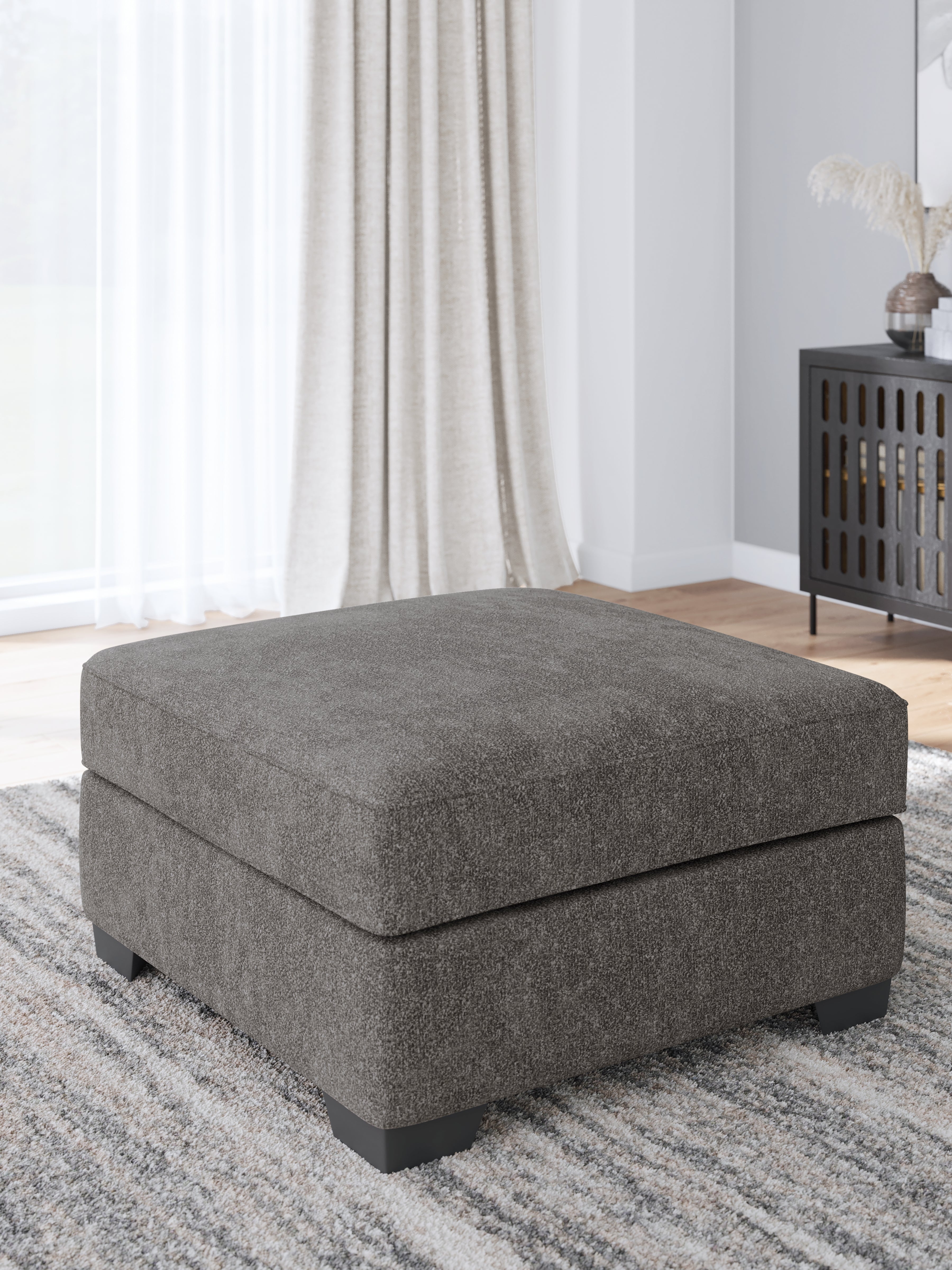 Diamond Furniture - Ashley Furniture - Olten Living Room - Oversized Accent Ottoman / Graphite - 3130508