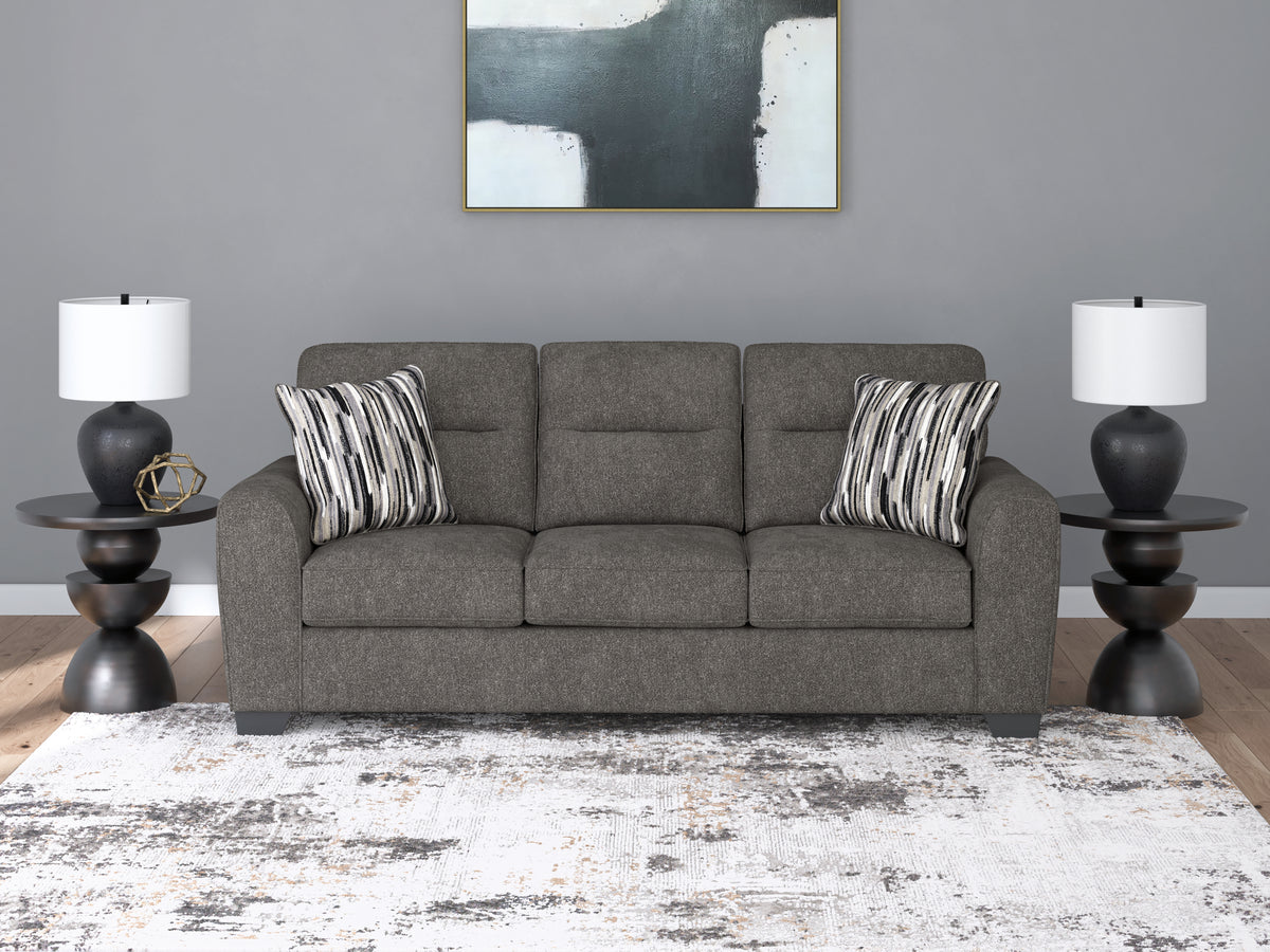 Diamond Furniture - Ashley Furniture - Olten Living Room - Chair and a Half / Graphite - 3130523