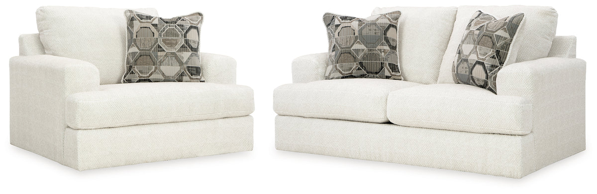 Diamond Furniture - Ashley Furniture - Karinne Loveseat and Chair - Loveseat and Chair - 31403U2