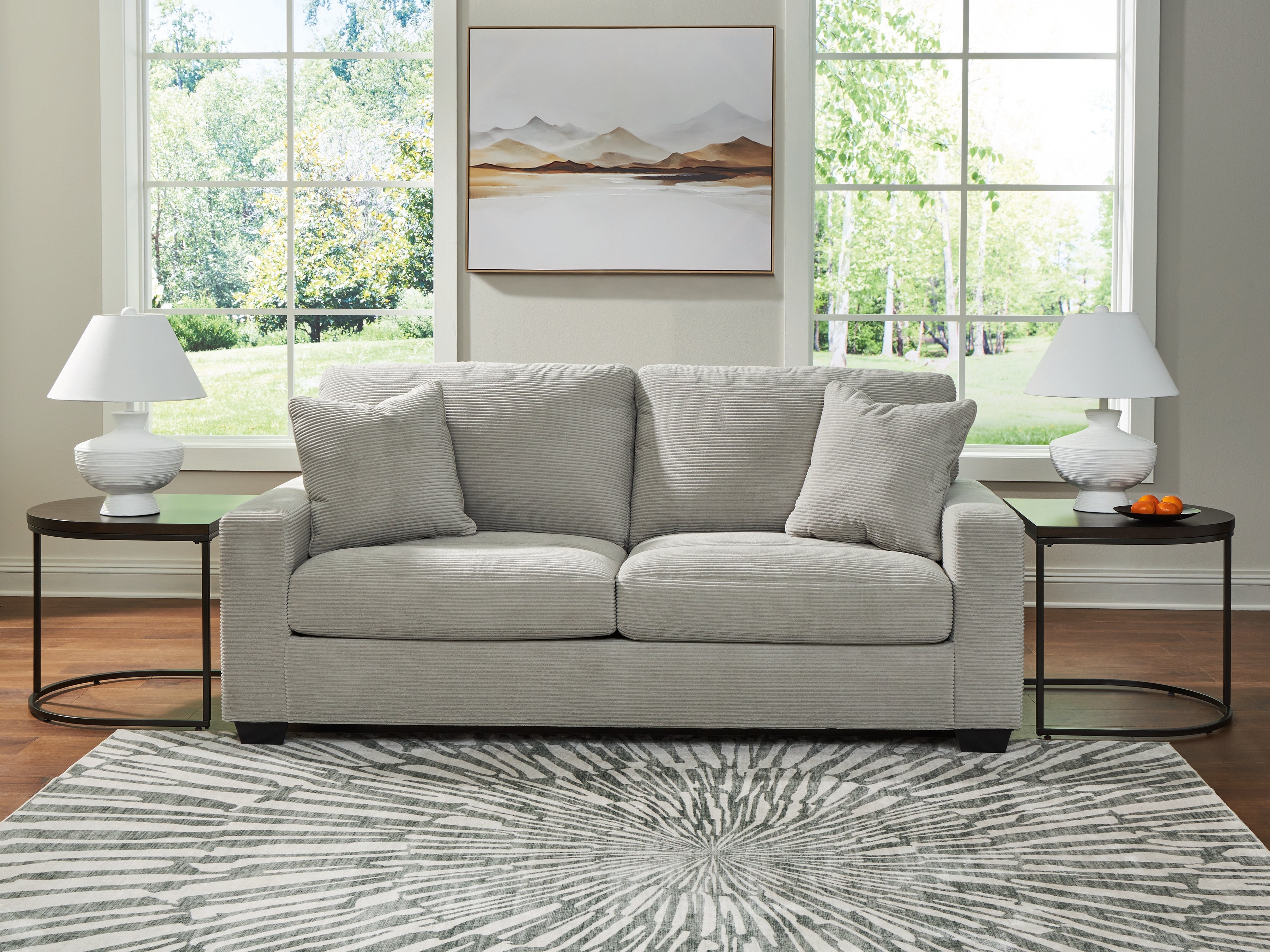 Diamond Furniture - Ashley Furniture - Greenbriar Living Room - Sofa / Smoke - PC3200538