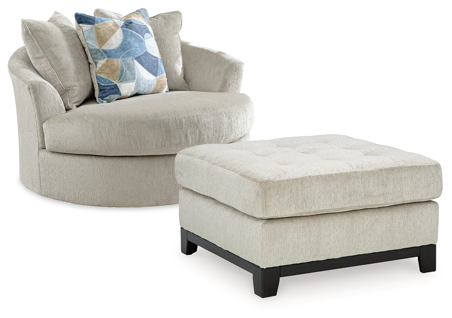 Diamond Furniture - Ashley Furniture - Maxon Place Oversized Chair and Ottoman - Oversized Chair and Ottoman / Stone - 33004U1