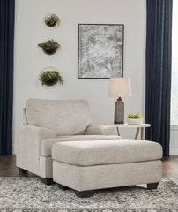 Diamond Furniture - Ashley Furniture - Vayda Chair and Ottoman - Chair and Ottoman - 33104U2