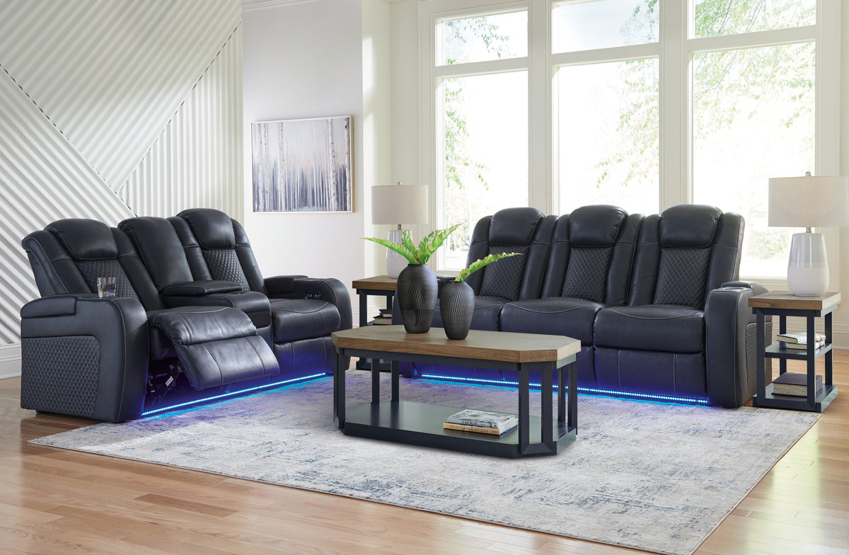Diamond Furniture - Ashley Furniture - Fyne-Dyme Power Reclining Sofa, Loveseat and Recliner - Power Reclining Sofa, Loveseat and Recliner - 36603U2