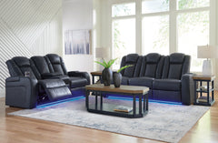 Diamond Furniture - Ashley Furniture - Fyne-Dyme Power Reclining Sofa, Loveseat and Recliner - Power Reclining Sofa, Loveseat and Recliner - 36603U2