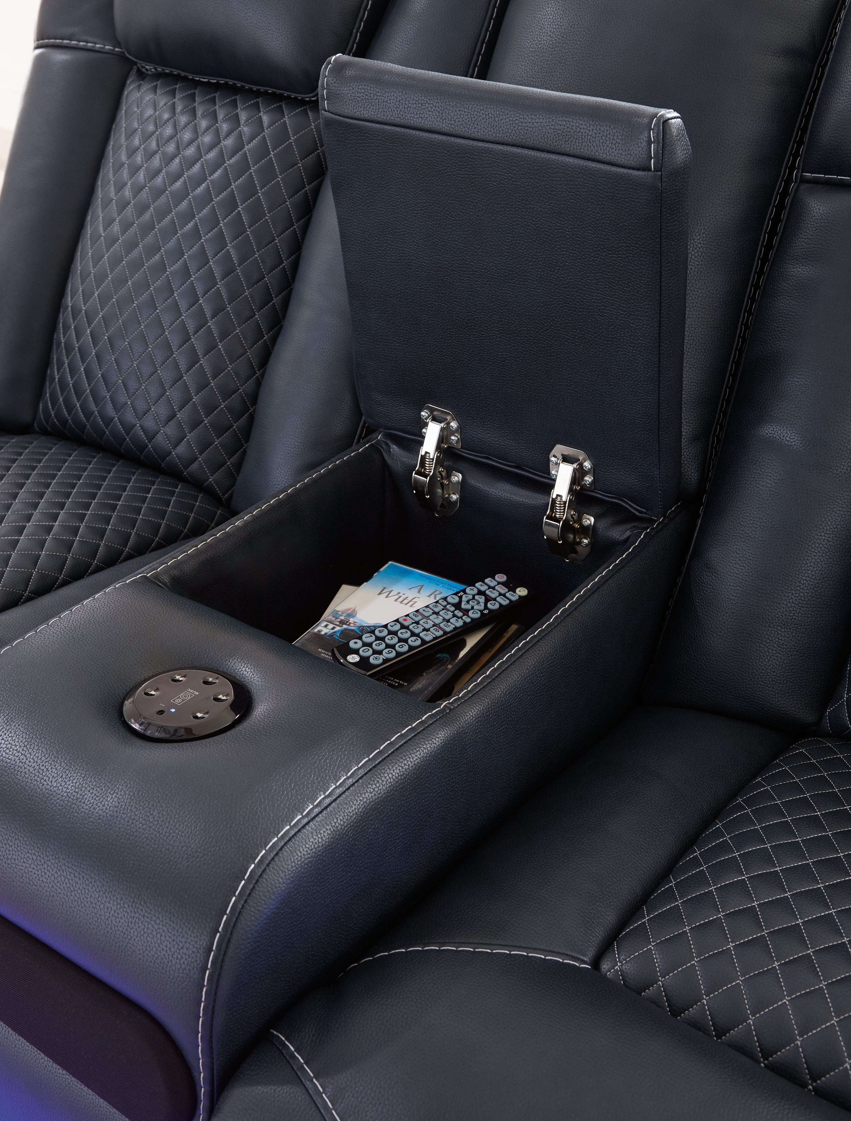 Fyne-Dyme Power Reclining Sofa, Loveseat and Recliner