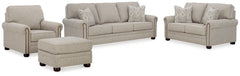 Diamond Furniture - Ashley Furniture - Gaelon Sofa, Loveseat, Chair and Ottoman - Sofa, Loveseat, Chair and Ottoman - 37307U3