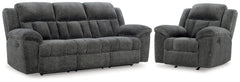 Diamond Furniture - Ashley Furniture - Frohn Reclining Sofa and Recliner - Reclining Sofa and Recliner - 37406U2