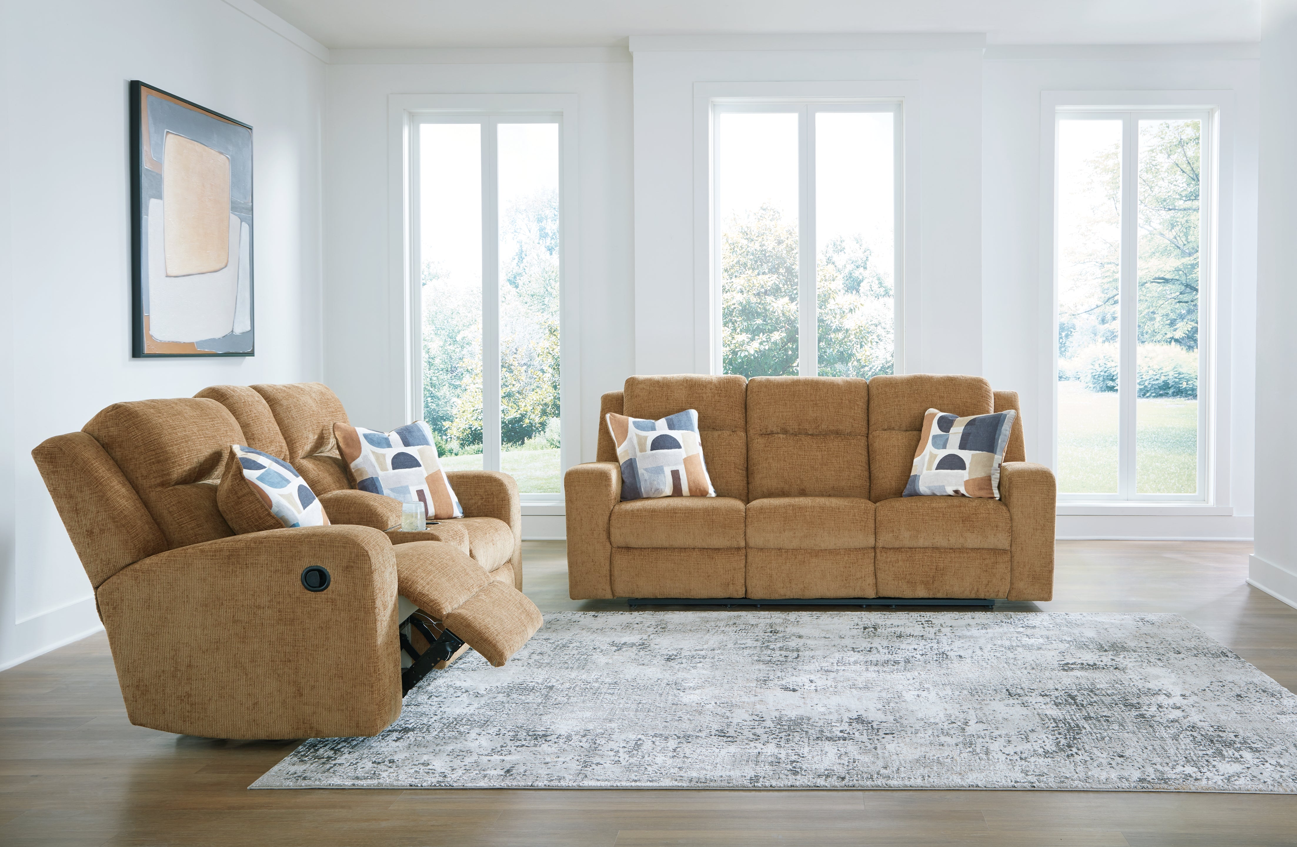Diamond Furniture - Ashley Furniture - Kanlow Reclining Sofa and Loveseat - Reclining Sofa and Loveseat - 38605U1