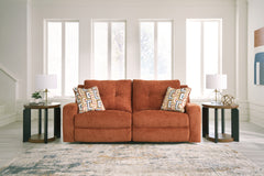 Diamond Furniture - Ashley Furniture - Danum Reclining Sofa - 2 Seat Reclining Sofa / Spice - 3880781