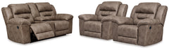 Stoneland Reclining Loveseat and 2 Recliners