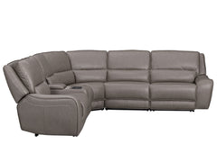 Simba Light Grey 6 Piece Power Reclining Sectional