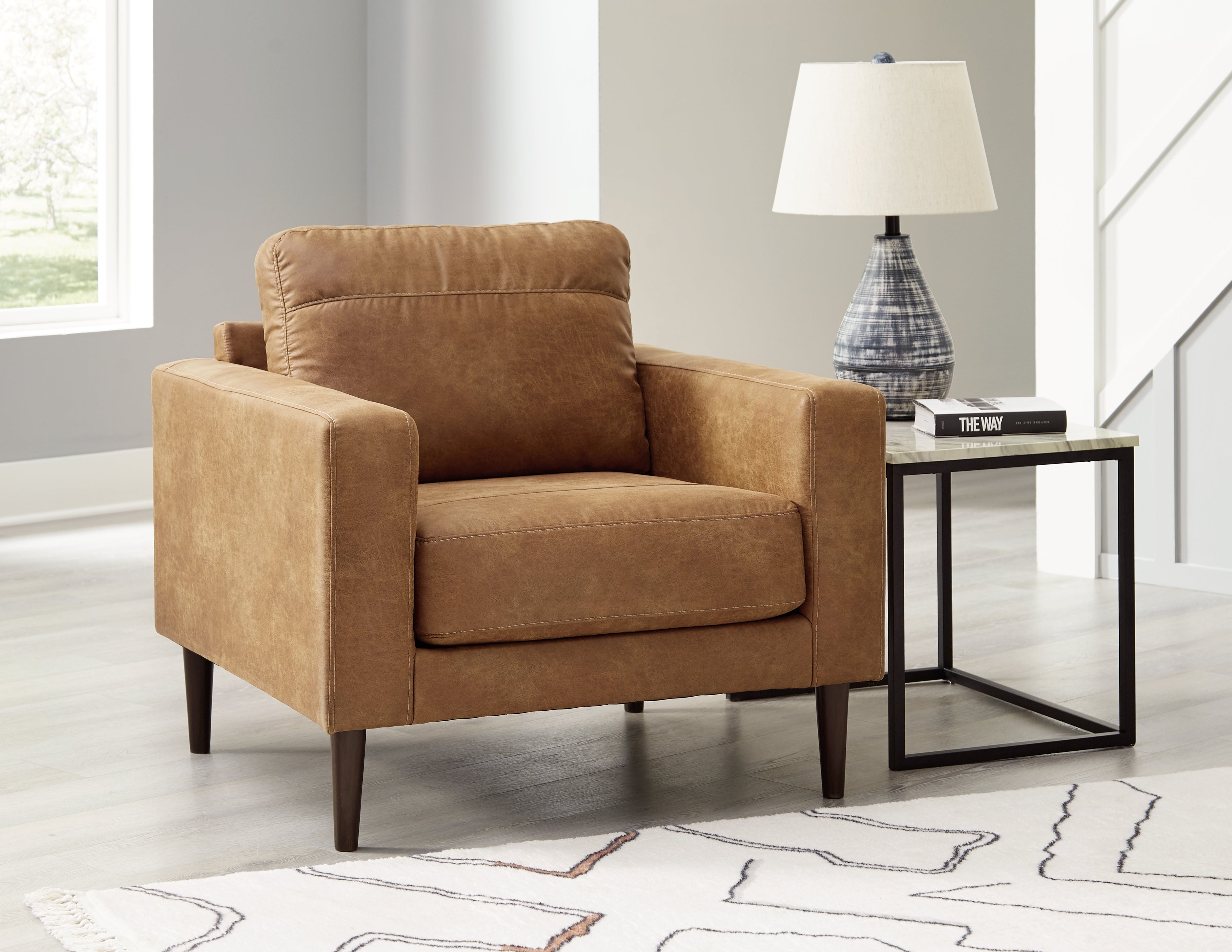 Diamond Furniture - Ashley Furniture - Telora Living Room - Chair / Caramel - 4100220