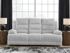 Diamond Furniture - Ashley Furniture - Rhines Falls Power Reclining Sofa with Drop Down Table - REC PWR Sofa w/Drop Down Table - PC4280499