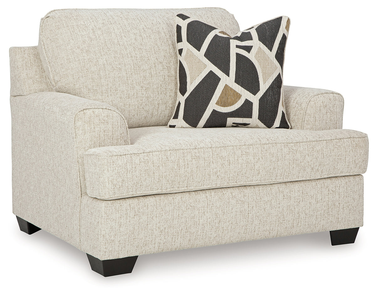 Diamond Furniture - Ashley Furniture - Heartcort Oversized Chair - Chair and a Half / Quartz - 4460423