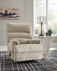 Diamond Furniture - Ashley Furniture - Man Fort Living Room - Rocker Recliner / Dusk - 4660425