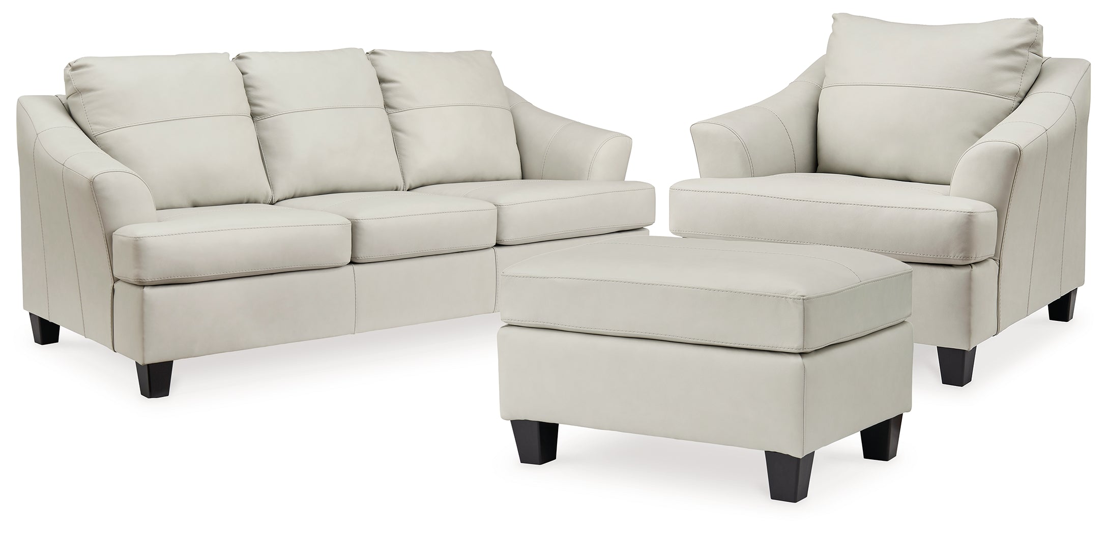 Diamond Furniture - Ashley Furniture - Genoa Queen Sofa Sleeper, Oversized Chair and Ottoman - Queen Sofa Sleeper, Oversized Chair and Ottoman - 47704U8