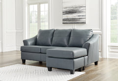 Diamond Furniture - Ashley Furniture - Genoa Sofa Chaise - Sofa Chaise / Steel - 4770518