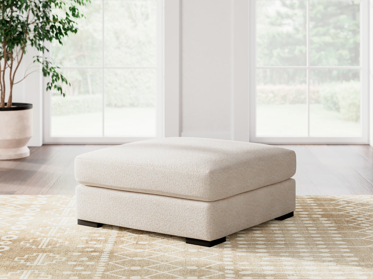 Diamond Furniture - Ashley Furniture - Donelson Creek Living Room - Oversized Accent Ottoman / Vanilla - 4800208