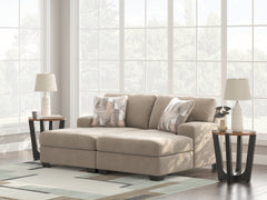 Diamond Furniture - Ashley Furniture - Newellen Sectional - RAF 3-Piece Sleeper Sectional with Double Chaise / Greystone - 48405S7