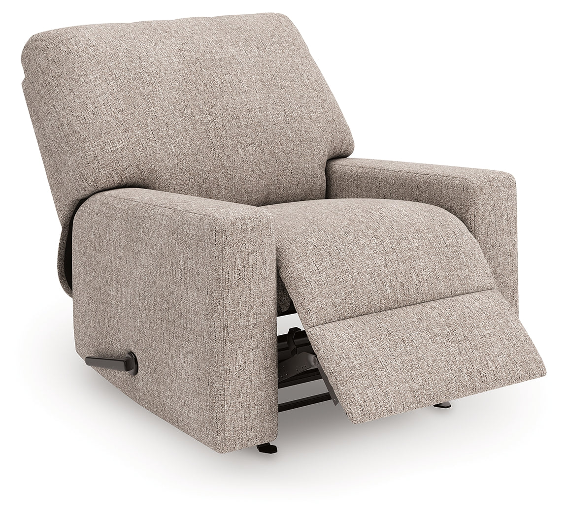 Diamond Furniture - Ashley Furniture - Newellen Living Room - Rocker Recliner / Hemp - 4840425