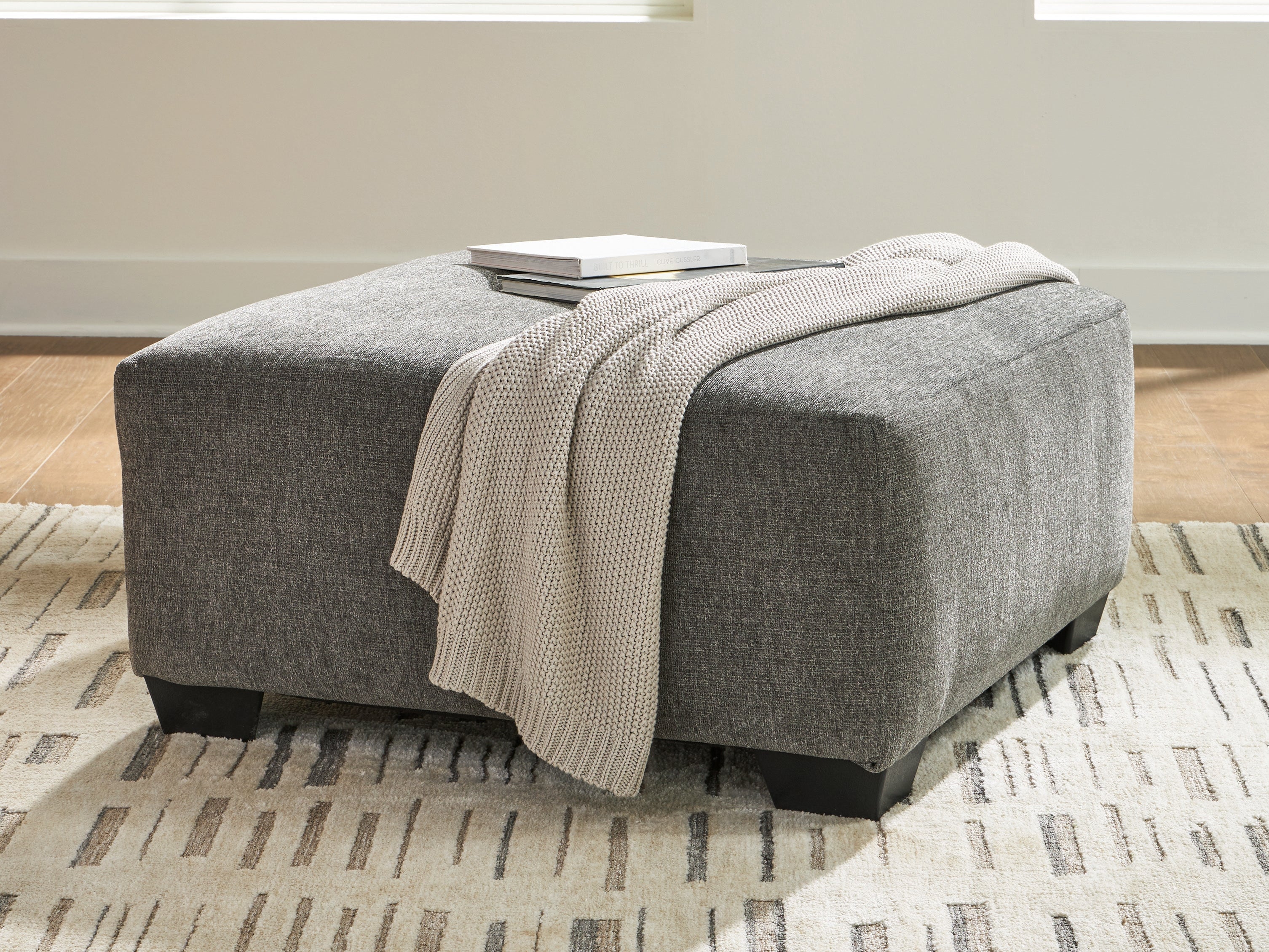 Diamond Furniture - Ashley Furniture - Revenna Living Room - Oversized Accent Ottoman / Greystone - PC4840508