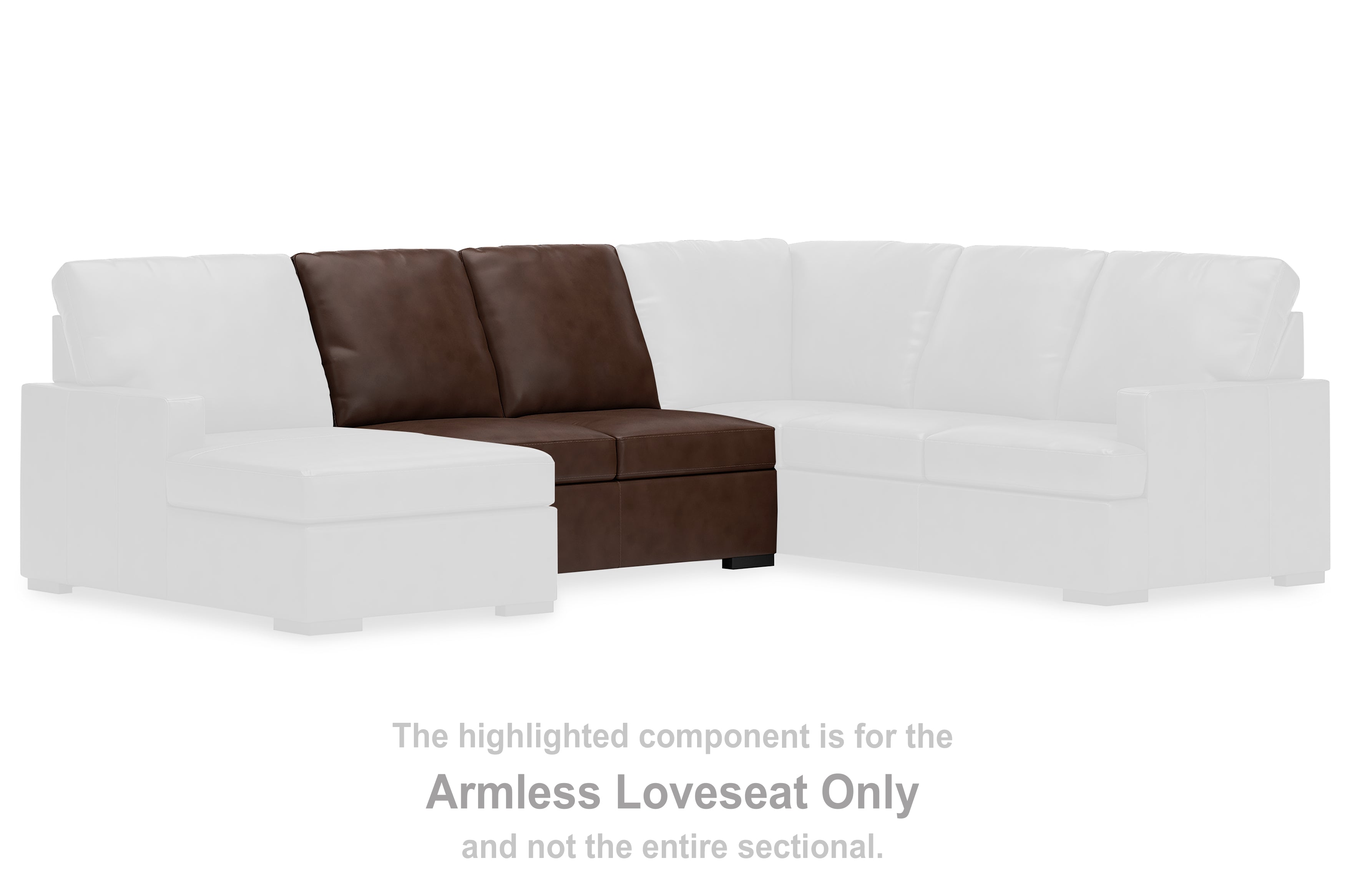 Diamond Furniture - Ashley Furniture - McDowlan Sectional - Armless Loveseat / Coffee - PC4850434