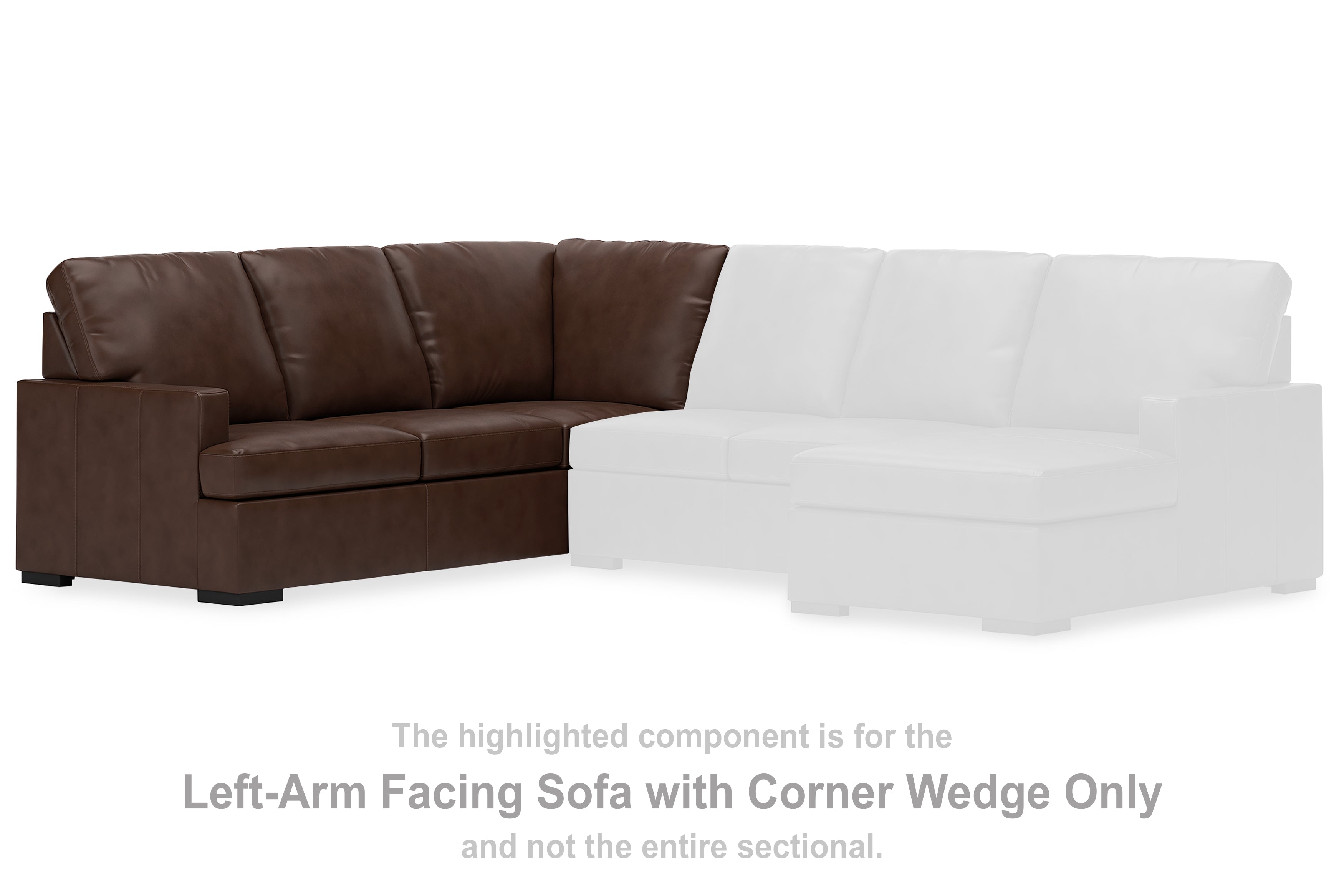Diamond Furniture - Ashley Furniture - McDowlan Sectional - LAF Sofa w/Corner Wedge / Coffee - PC4850448