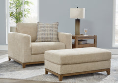 Diamond Furniture - Ashley Furniture - Parklynn Oversized Chair and Ottoman - Oversized Chair and Ottoman - 48902U2