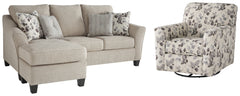 Diamond Furniture - Ashley Furniture - Abney Sofa Chaise and Chair - Sofa Chaise and Chair - 49701U2