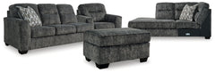 Diamond Furniture - Ashley Furniture - Lonoke 2-Piece Sectional, Oversized Chair and Ottoman - 2-Piece Sectional, Oversized Chair and Ottoman - 50504U6