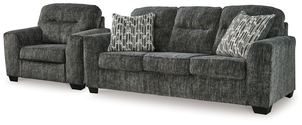 Diamond Furniture - Ashley Furniture - Lonoke Sofa and Oversized Chair - Sofa and Oversized Chair - 50504U11