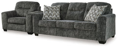 Diamond Furniture - Ashley Furniture - Lonoke Sofa and Oversized Chair - Sofa and Oversized Chair - 50504U11