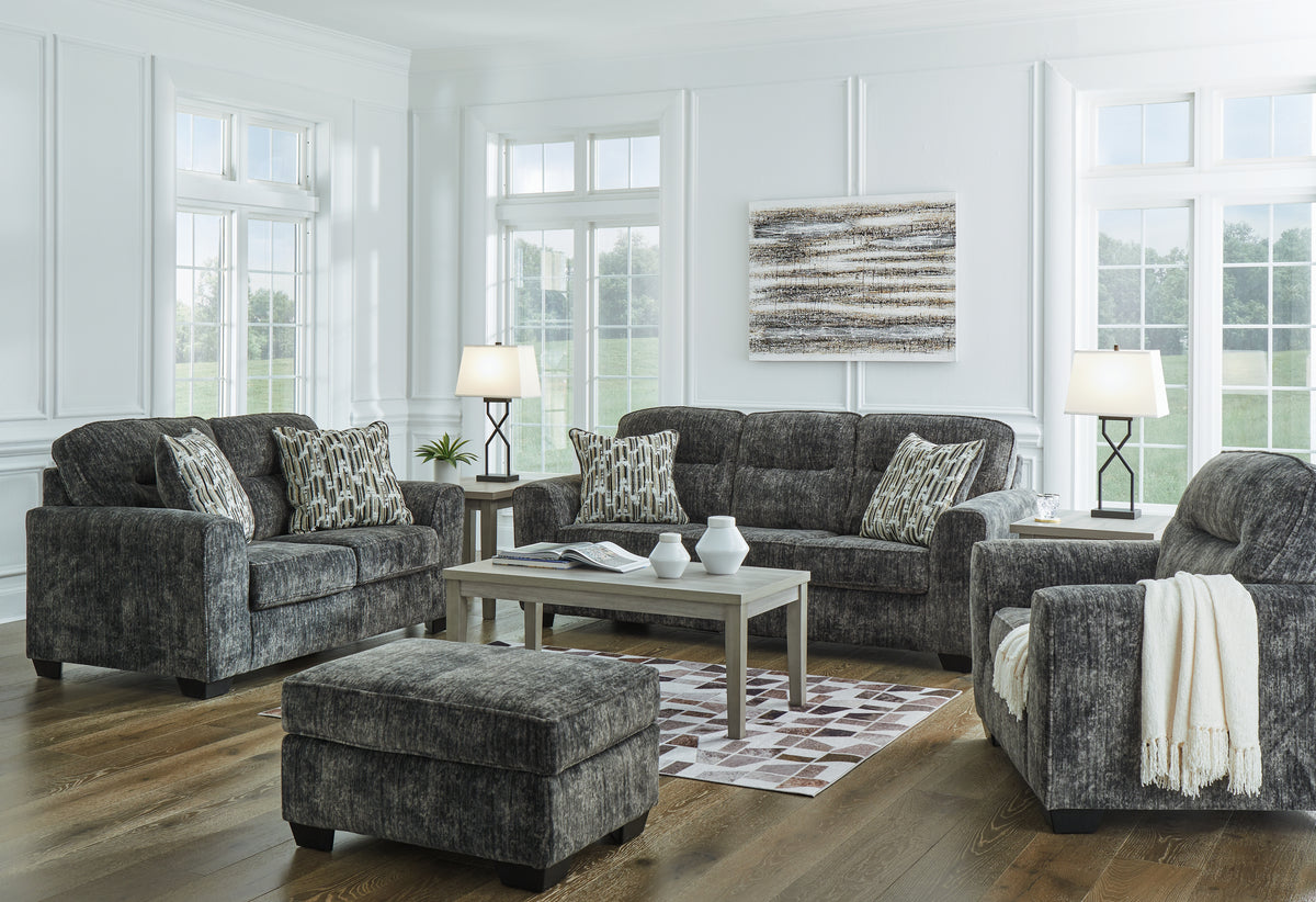 Diamond Furniture - Ashley Furniture - Lonoke Sofa, Loveseat, Oversized Chair and Ottoman - Sofa, Loveseat, Oversized Chair and Ottoman - 50504U3