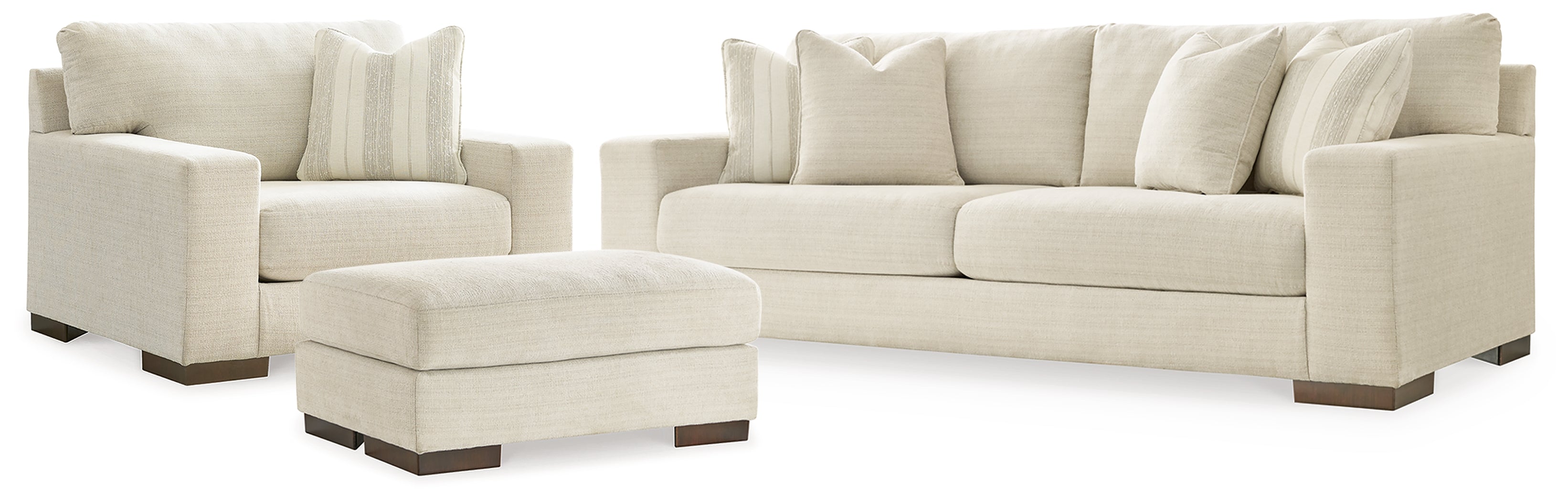 Diamond Furniture - Ashley Furniture - Maggie Sofa - Sofa, Chair and Ottoman / Birch - 52003U3