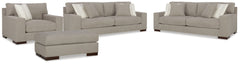Diamond Furniture - Ashley Furniture - Maggie 2 Sofas, Chair and Ottoman - 2 Sofas, Chair and Ottoman - 52004U4