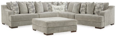 Diamond Furniture - Ashley Furniture - Bayless 3-Piece Sectional and Ottoman - 3-Piece Sectional and Ottoman / Smoke - 52304U2