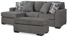 Diamond Furniture - Ashley Furniture - Gardiner Sofa Chaise and Ottoman - Sofa Chaise and Ottoman - 52404U1