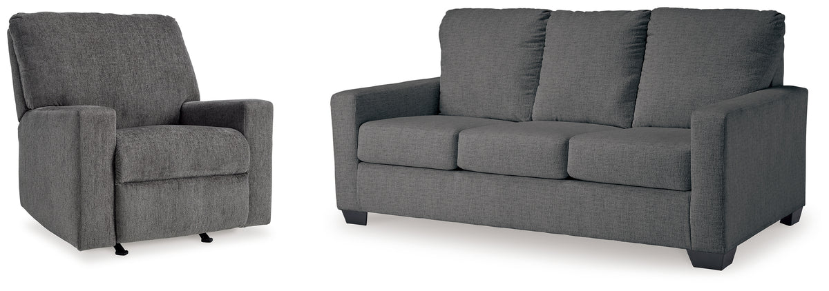 Diamond Furniture - Ashley Furniture - Rannis Full Sofa Sleeper and Recliner - Full Sofa Sleeper and Recliner - 53602U1