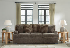Diamond Furniture - Ashley Furniture - Aylesworth Living Room - Sofa / Chocolate - 5370238