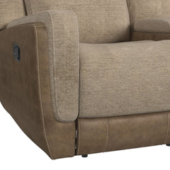 3 Piece Motion Sectional Set With Console in Rancho Beige