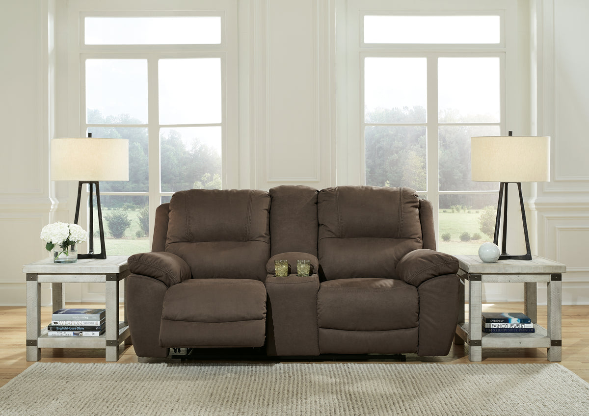 Diamond Furniture - Ashley Furniture - Next-Gen Gaucho Reclining Loveseat with Console - DBL Rec Loveseat w/Console - 5420494
