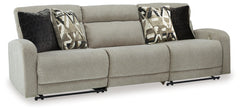 Diamond Furniture - Ashley Furniture - Colleyville 3-Piece Power Reclining Sectional Sofa - 3-Piece Power Reclining Sectional Sofa / Stone - 54405S8