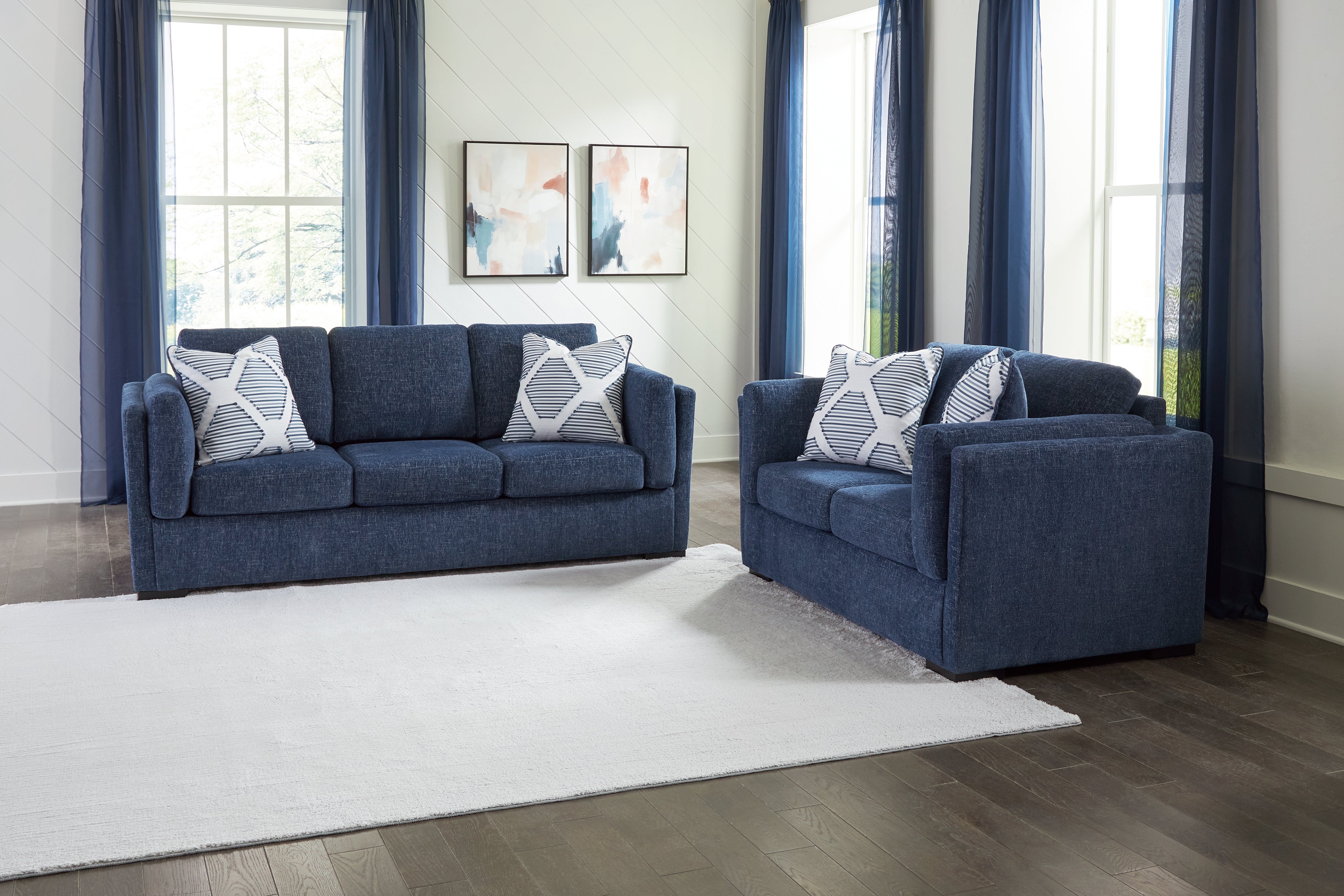 Diamond Furniture - Ashley Furniture - Evansley Sofa and Loveseat - Sofa and Loveseat - 54502U2